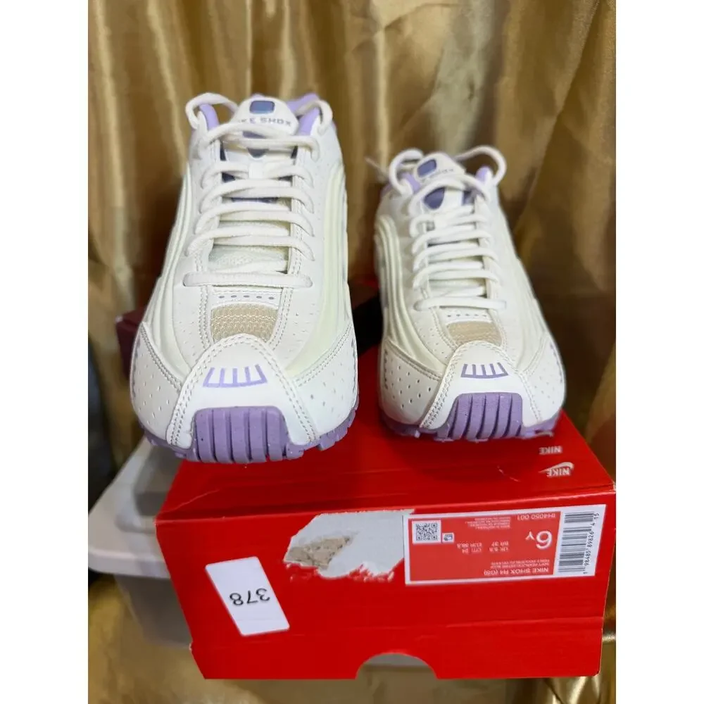 Nike Shox R4 GS Soft Pearl Celestine Blue 6Y Womens 7.5 HI4050‑001